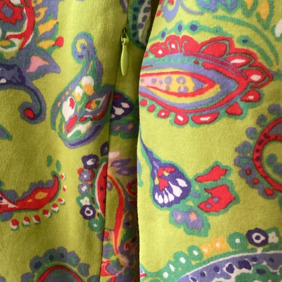 Ralph Lauren Polo Golf Half Zip Pullover Paisley Print French Terry Bright Color - Picture 4 of 11